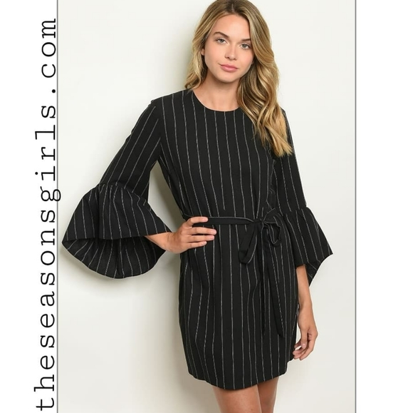 Dresses & Skirts - New Black and white stripped dress